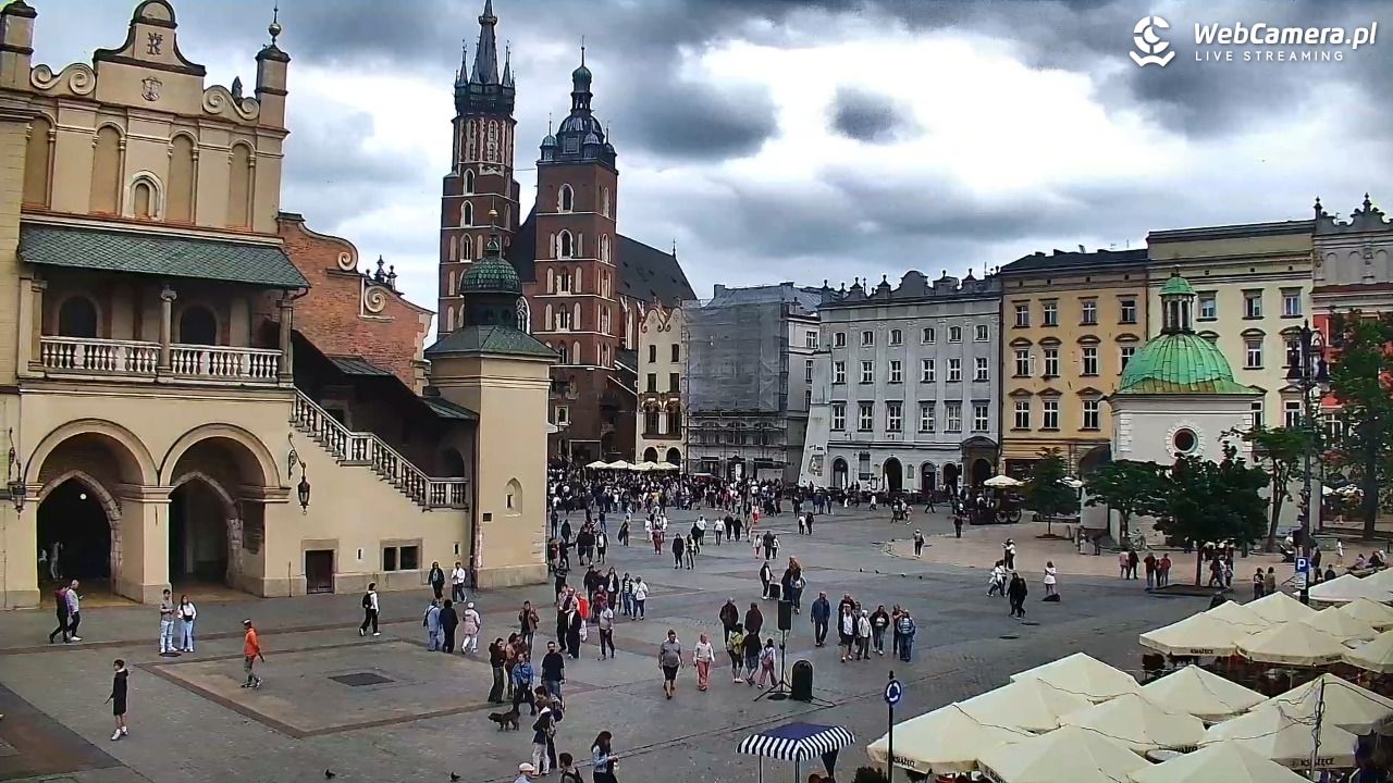 Kraków - widok na Rynek Główny - 04 czerwiec 2026, 12:11