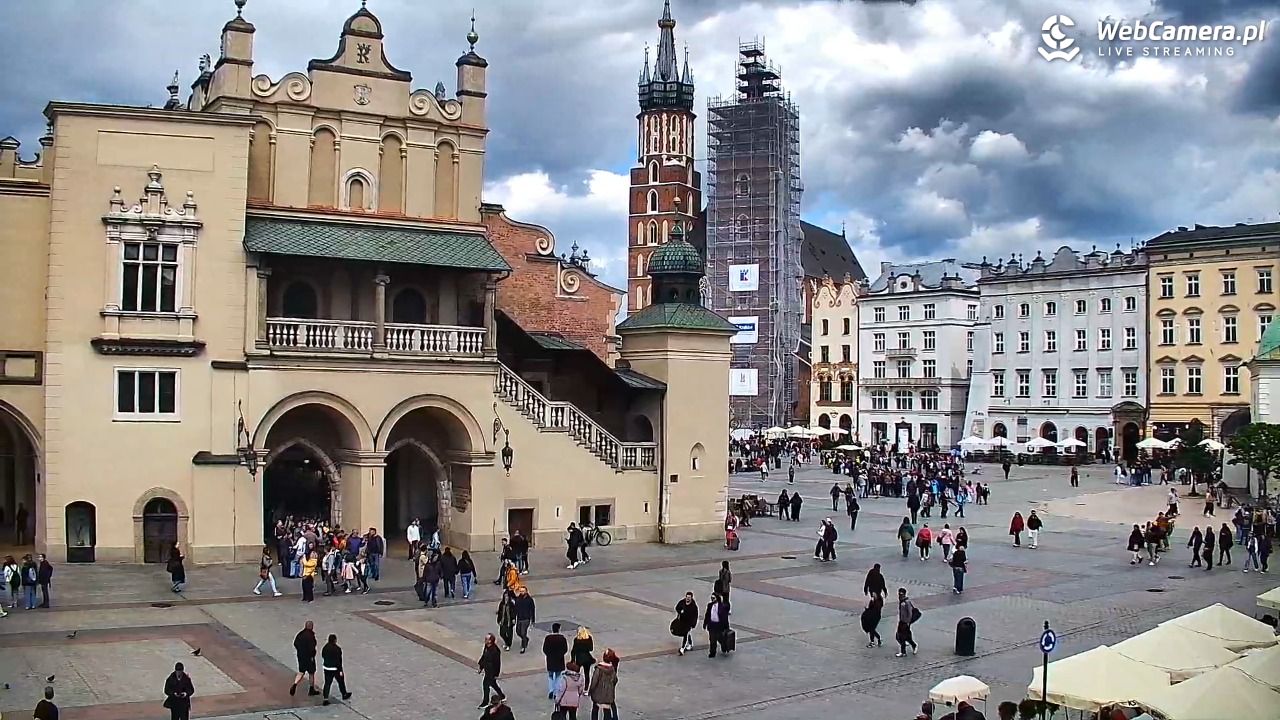 Kraków - widok na Rynek Główny - 19 maj 2025, 15:20