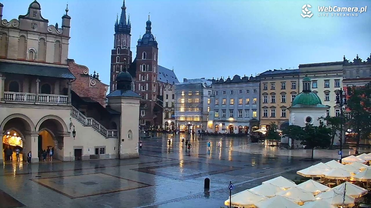 Kraków - widok na Rynek Główny - 09 czerwiec 2026, 20:14