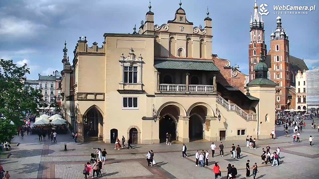 Kraków - widok na Rynek Główny - 13 czerwiec 2026, 17:08