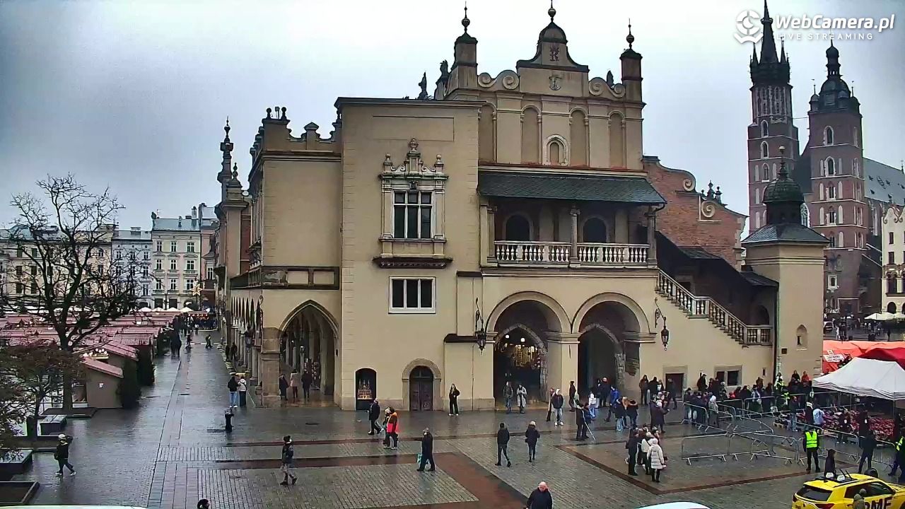 Kraków - widok na Rynek Główny - 21 grudzień 2025, 10:42