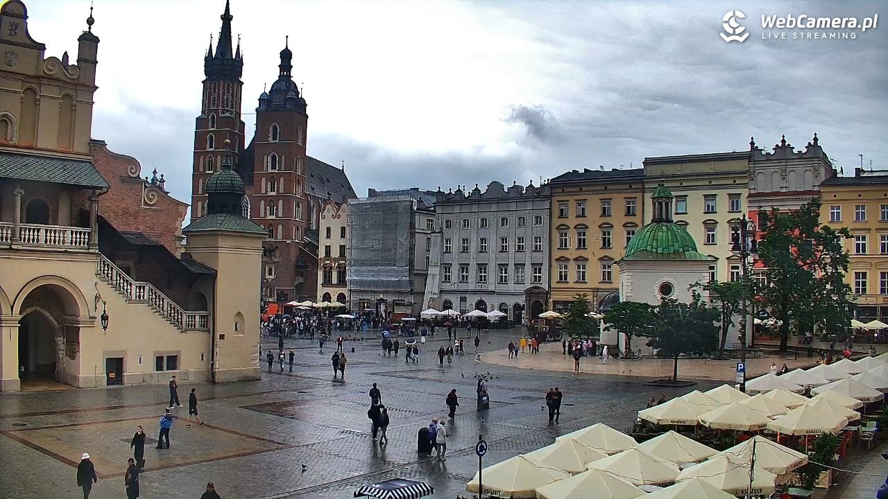 Kraków - widok na Rynek Główny - 10 czerwiec 2026, 15:29