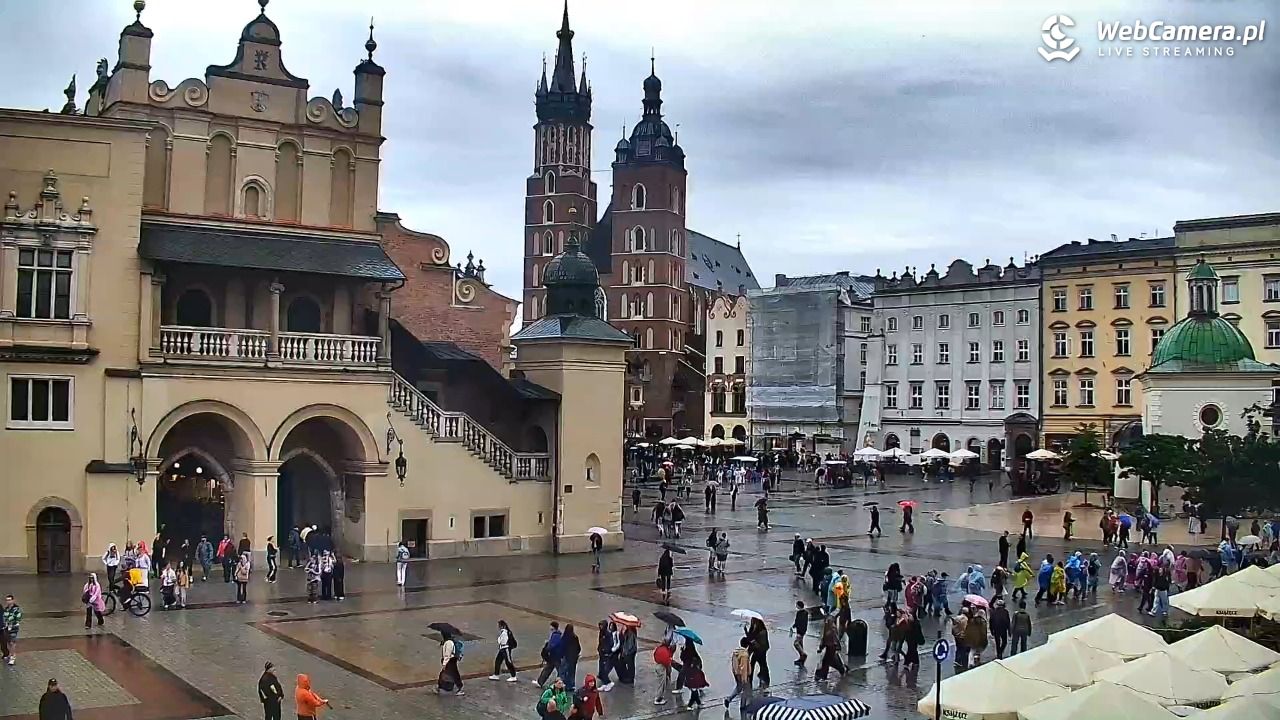 Kraków - widok na Rynek Główny - 10 czerwiec 2026, 14:22