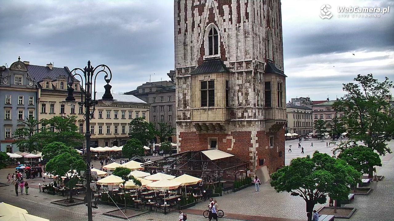 Kraków - widok na Rynek Główny - 03 czerwiec 2026, 12:16
