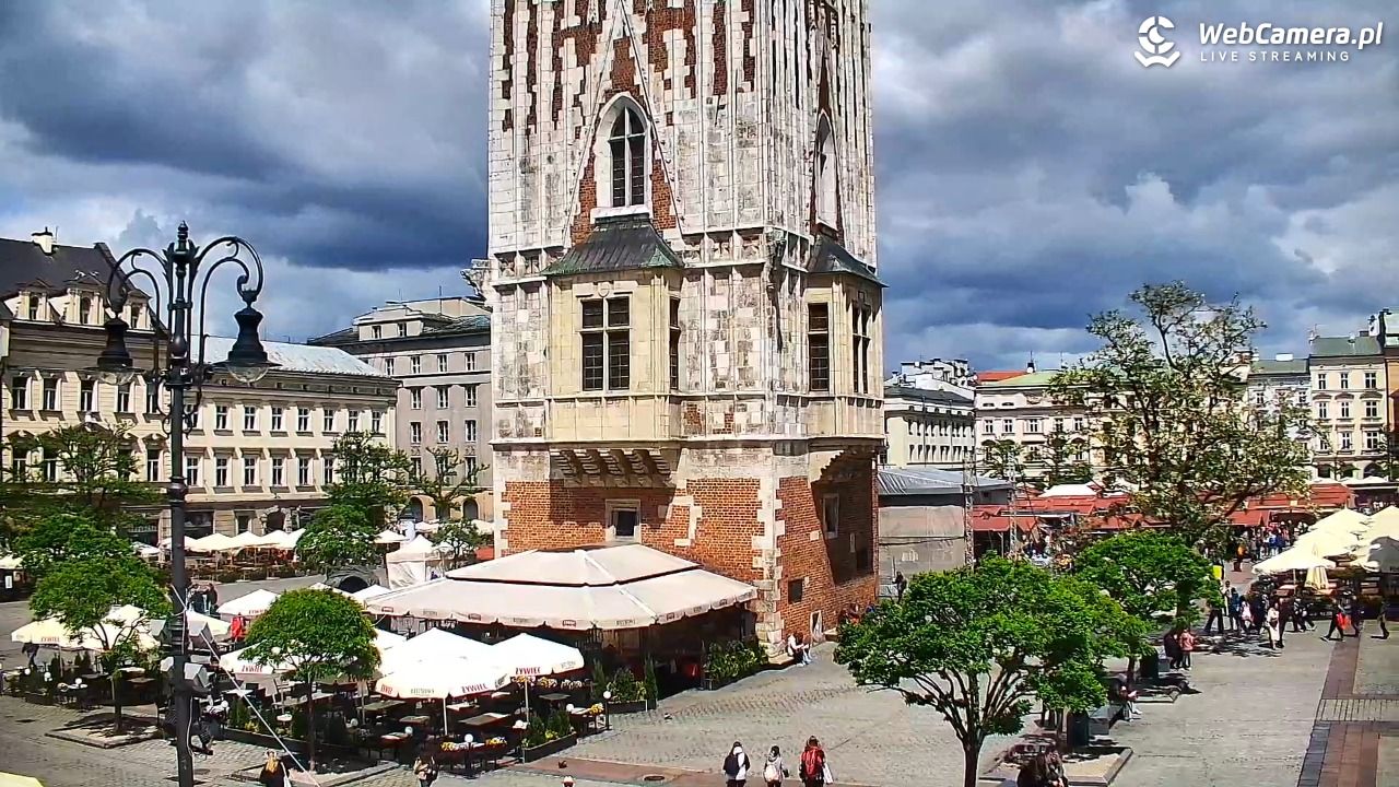 Kraków - widok na Rynek Główny - 19 maj 2025, 12:33