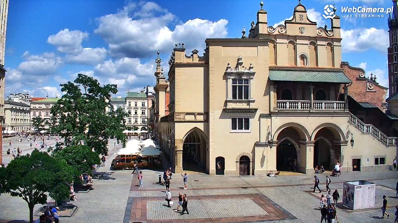 Kraków - widok na Rynek Główny - 28 lipiec 2026, 12:37