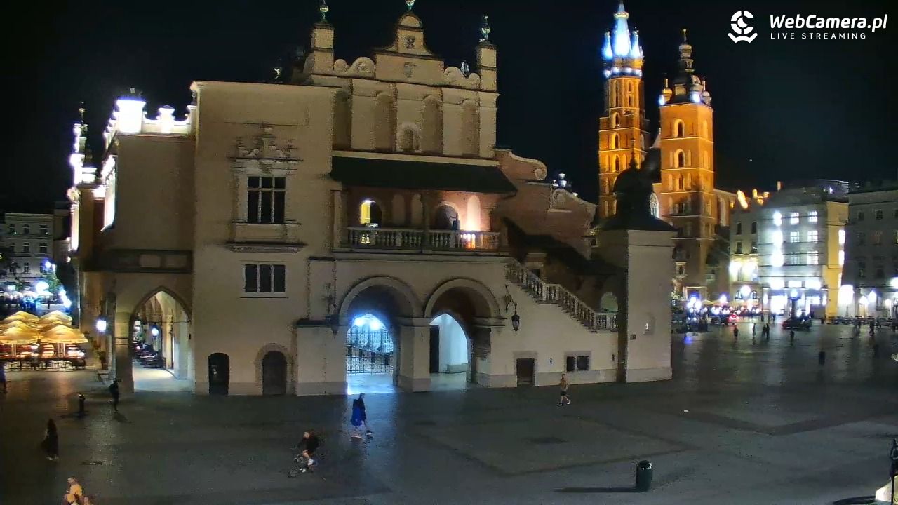 Kraków - widok na Rynek Główny - 02 czerwiec 2026, 22:31