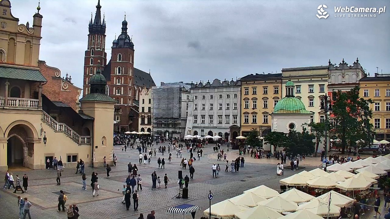 Kraków - widok na Rynek Główny - 04 czerwiec 2026, 13:50