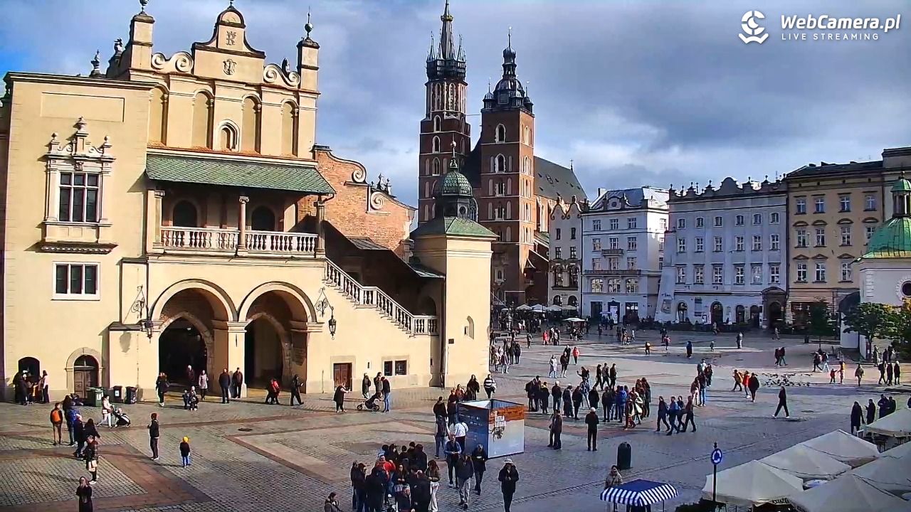 Kraków - widok na Rynek Główny - 26 październik 2025, 10:40