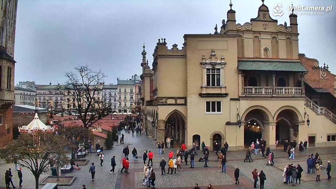 Kraków - widok na Rynek Główny - 20 grudzień 2025, 13:39