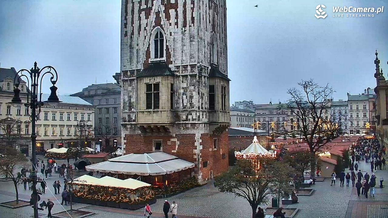 Kraków - widok na Rynek Główny - 20 grudzień 2025, 14:48