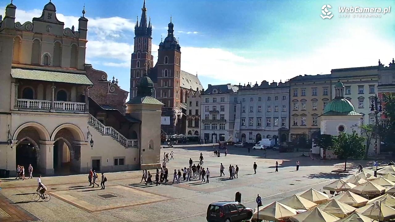 Kraków - widok na Rynek Główny - 02 wresień 2025, 09:27