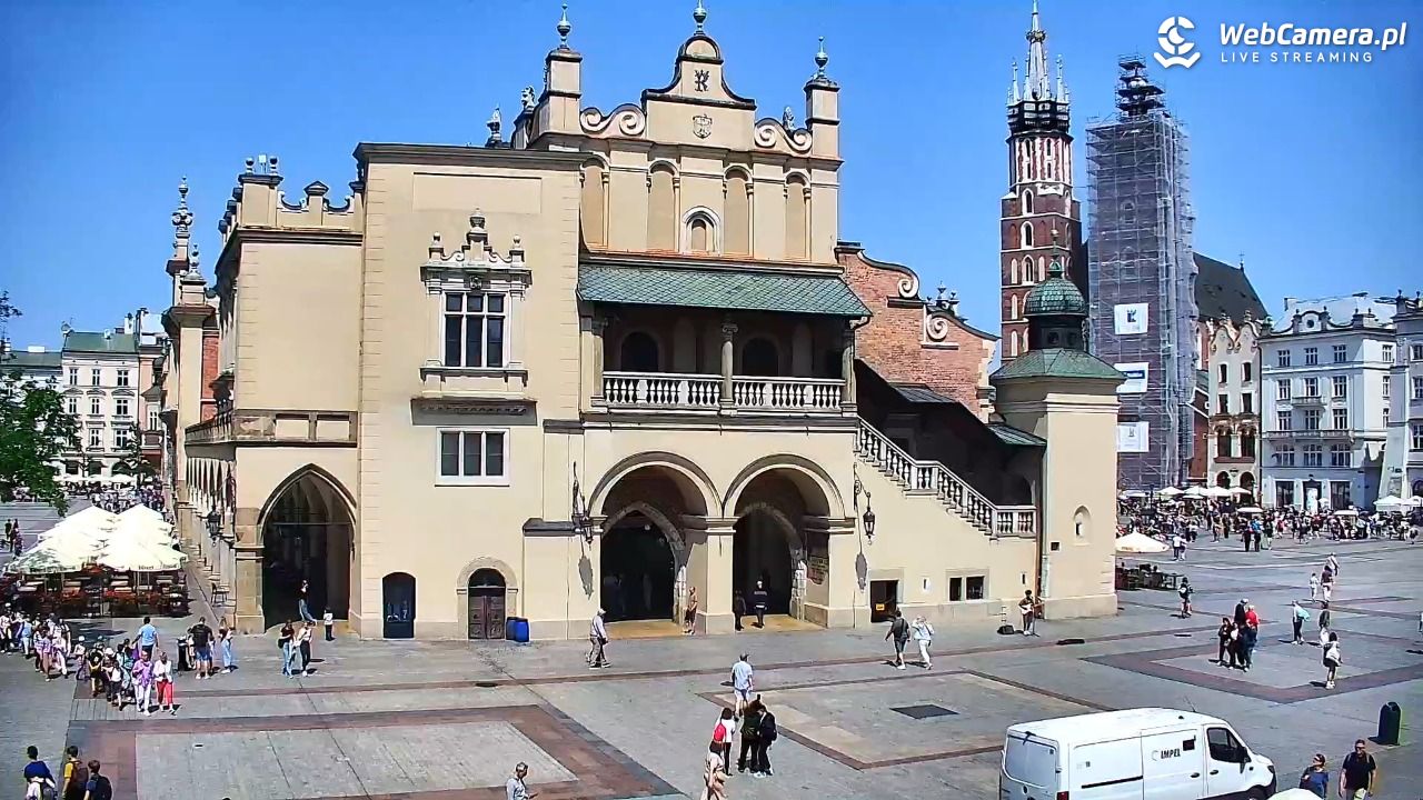 Kraków - widok na Rynek Główny - 12 czerwiec 2025, 14:22