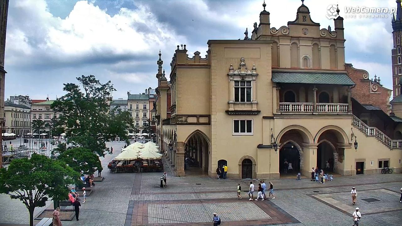 Kraków - widok na Rynek Główny - 16 czerwiec 2025, 13:33
