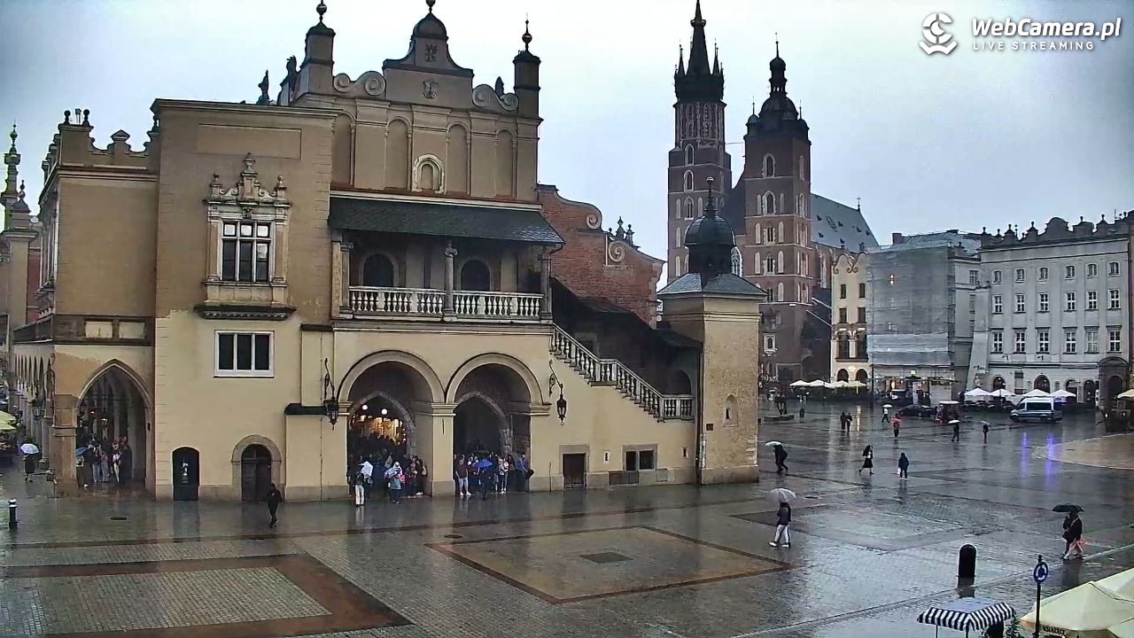 Kraków - widok na Rynek Główny - 13 czerwiec 2026, 19:05