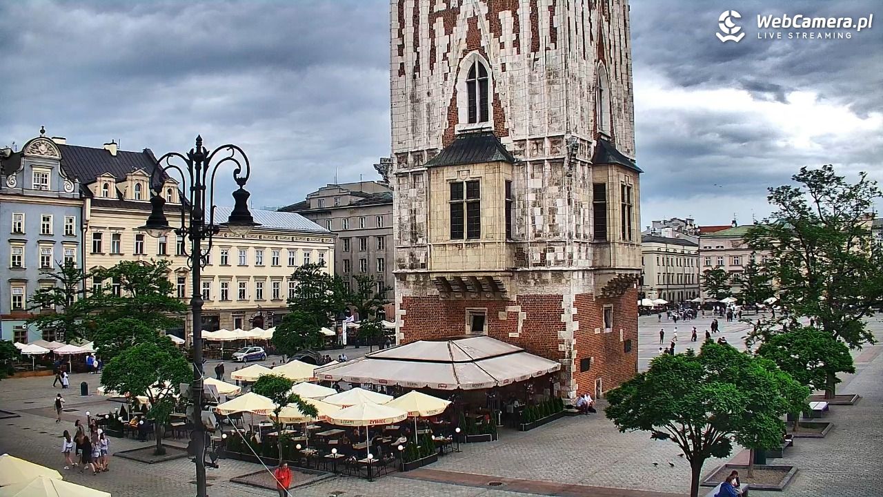 Kraków - widok na Rynek Główny - 01 czerwiec 2026, 15:11