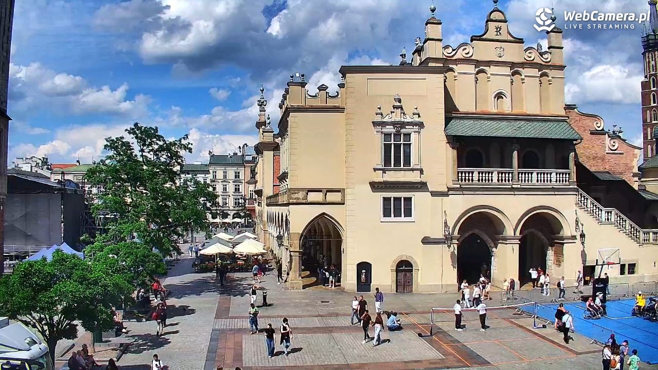 Kraków - widok na Rynek Główny - 12 czerwiec 2026, 15:18