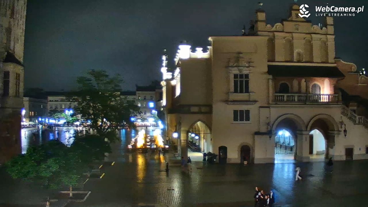 Kraków - widok na Rynek Główny - 03 czerwiec 2026, 23:19