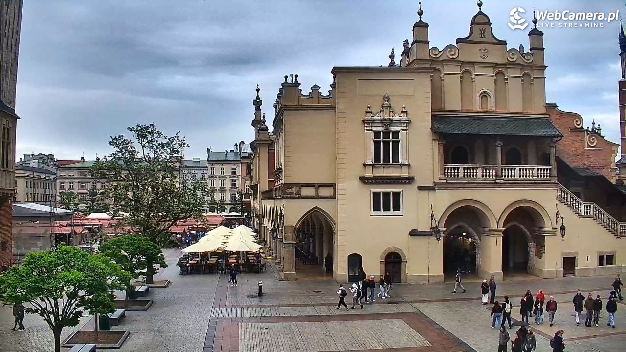 Kraków - widok na Rynek Główny - 16 maj 2025, 18:30