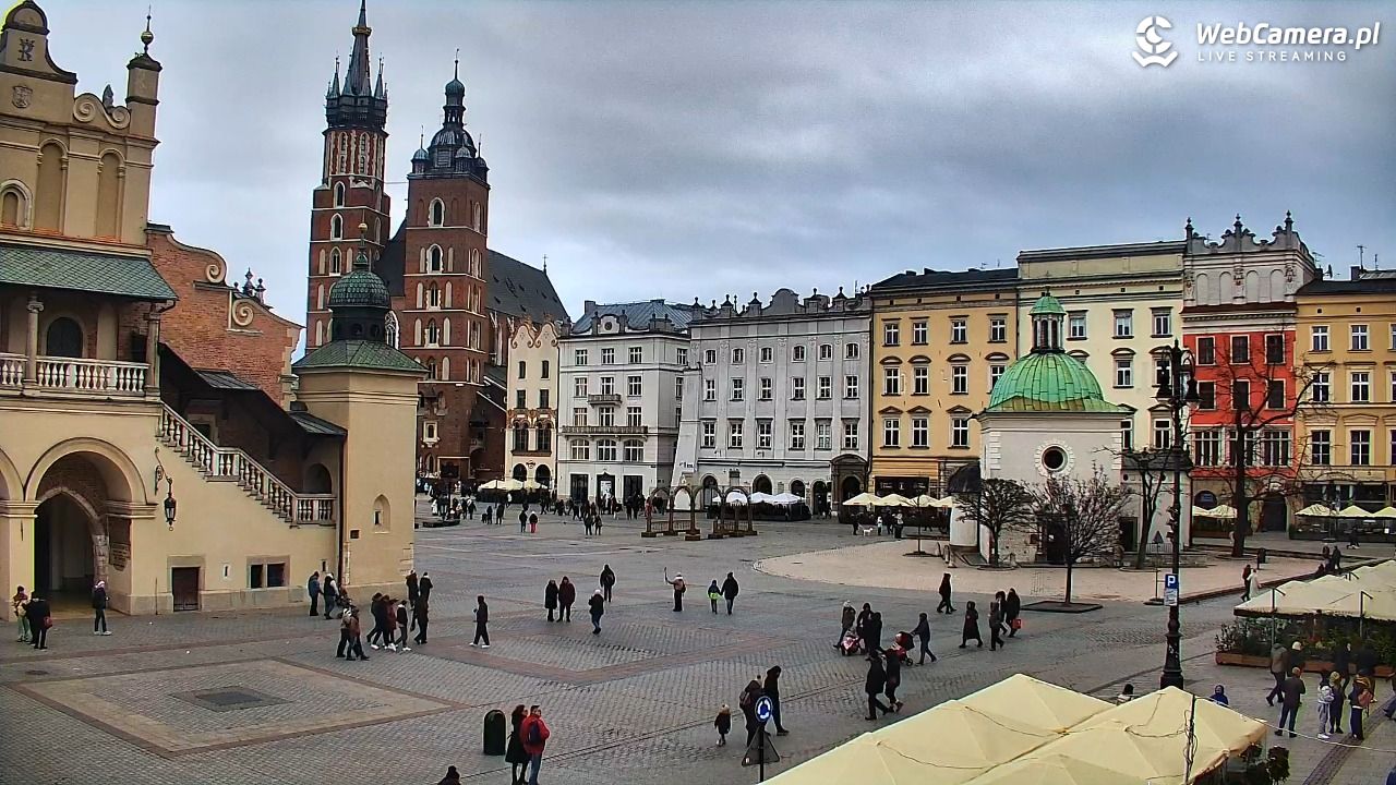 Kraków - widok na Rynek Główny - 24 grudzień 2025, 13:07
