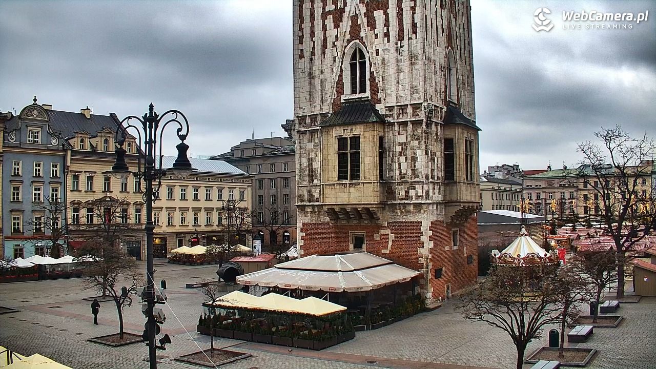 Kraków - widok na Rynek Główny - 24 grudzień 2025, 09:19