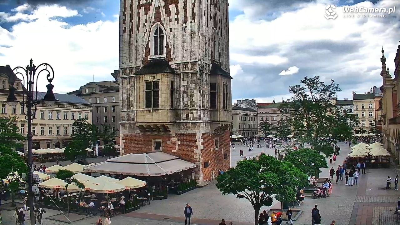 Kraków - widok na Rynek Główny - 31 maj 2026, 16:14