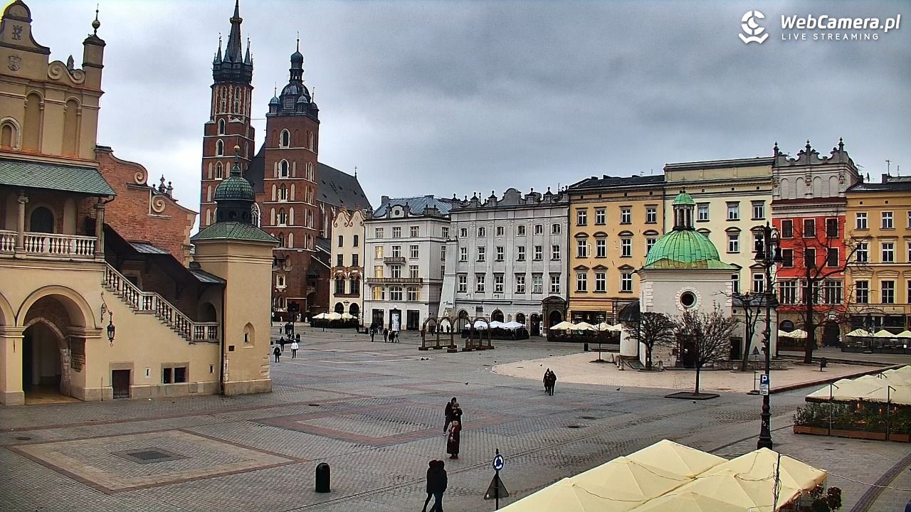 Kraków - widok na Rynek Główny - 24 grudzień 2025, 10:09