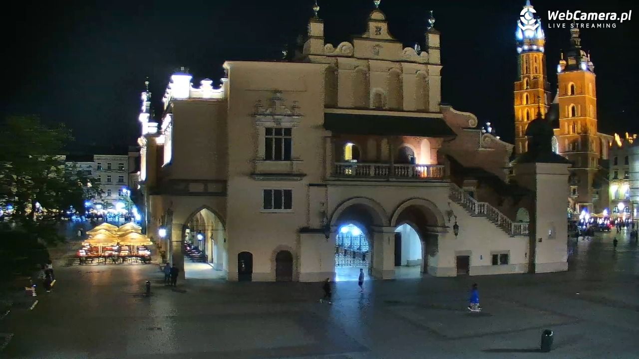 Kraków - widok na Rynek Główny - 02 czerwiec 2026, 22:32