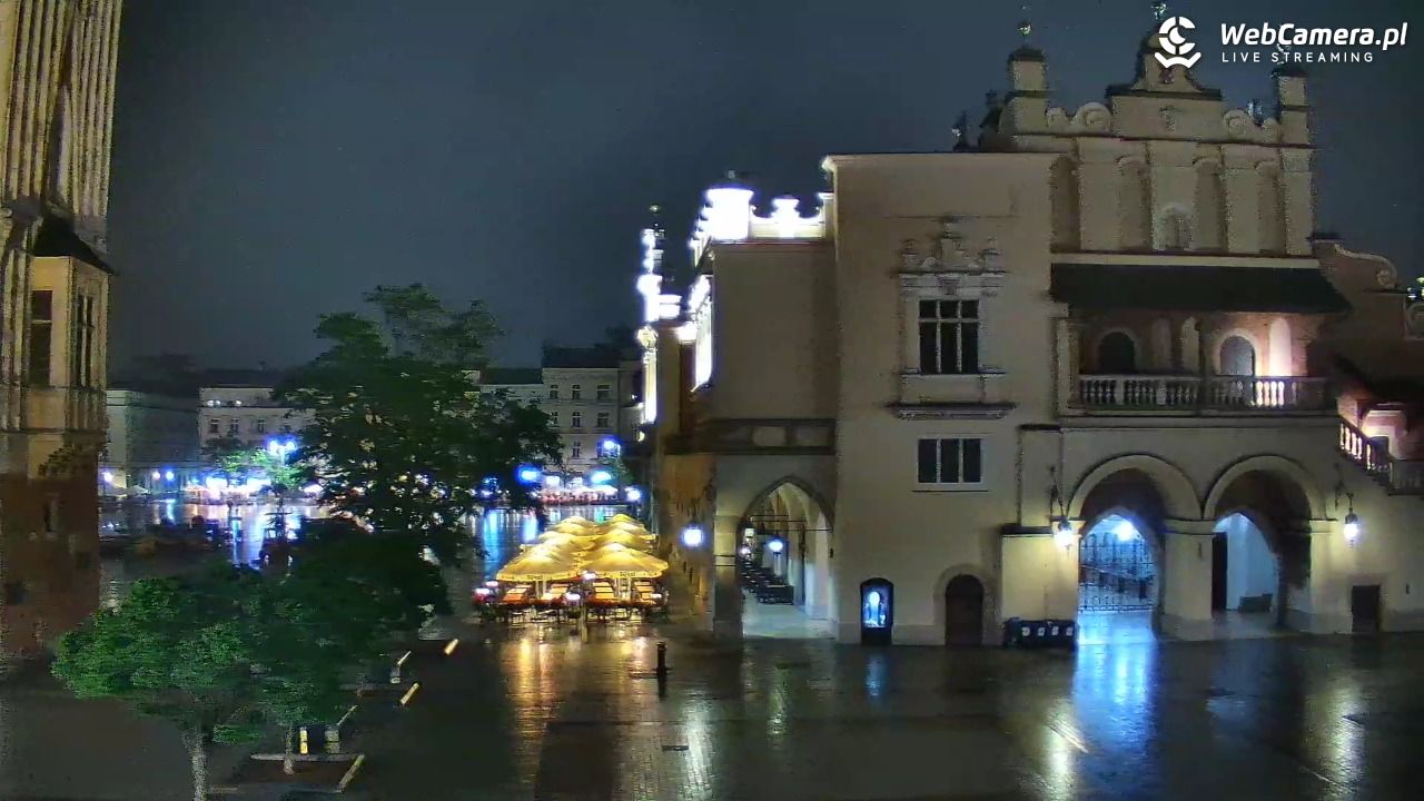 Kraków - widok na Rynek Główny - 16 czerwiec 2025, 22:47
