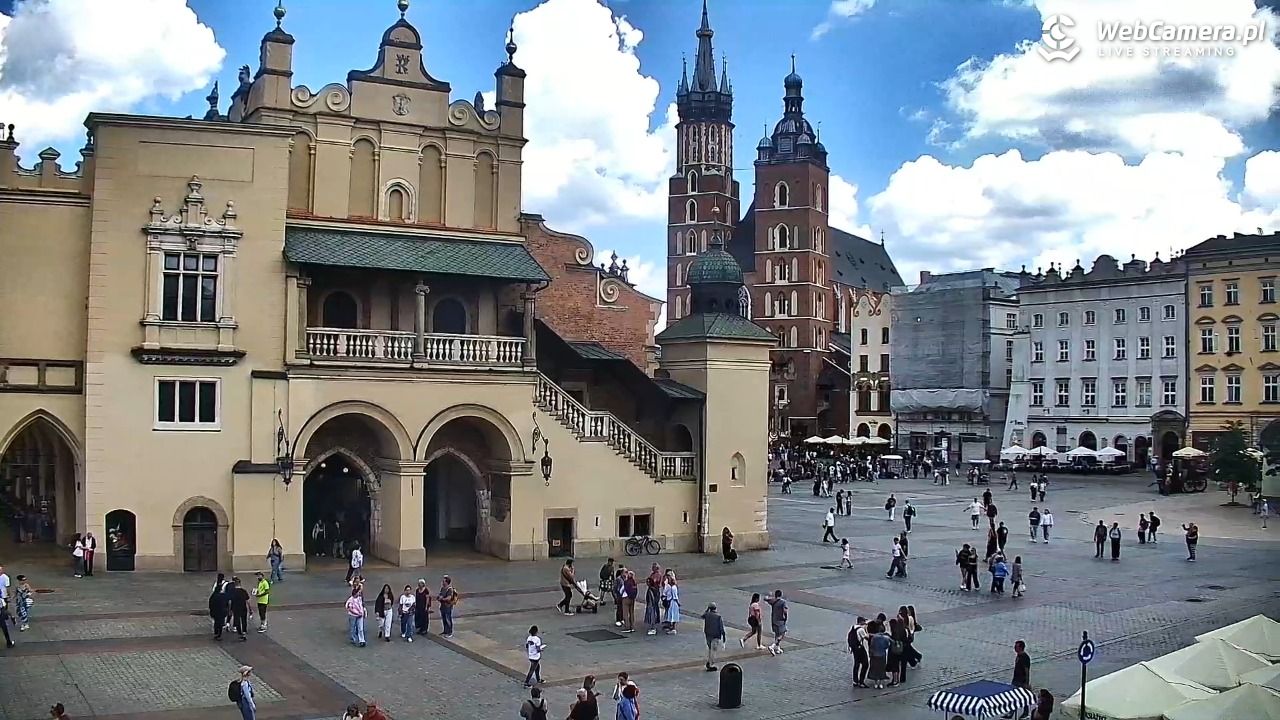 Kraków - widok na Rynek Główny - 02 czerwiec 2026, 12:41