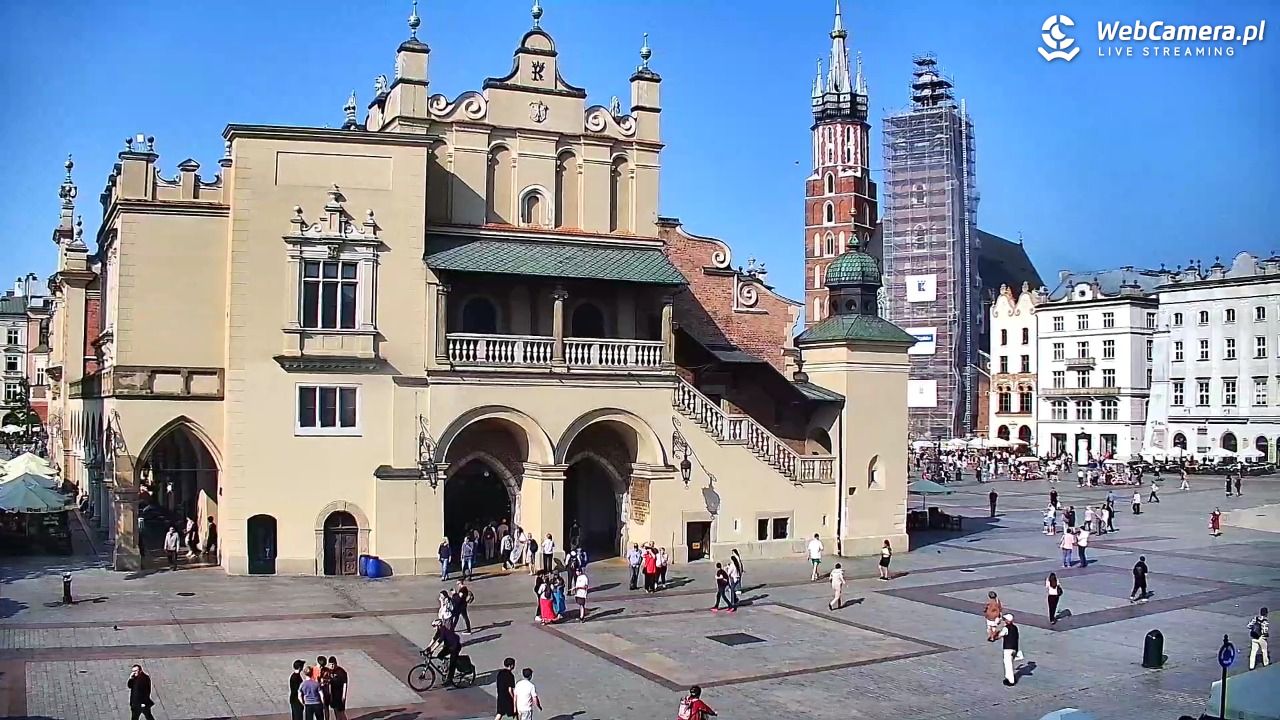 Kraków - widok na Rynek Główny - 12 czerwiec 2025, 17:09