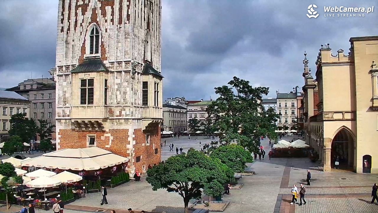 Kraków - widok na Rynek Główny - 25 wresień 2026, 12:16