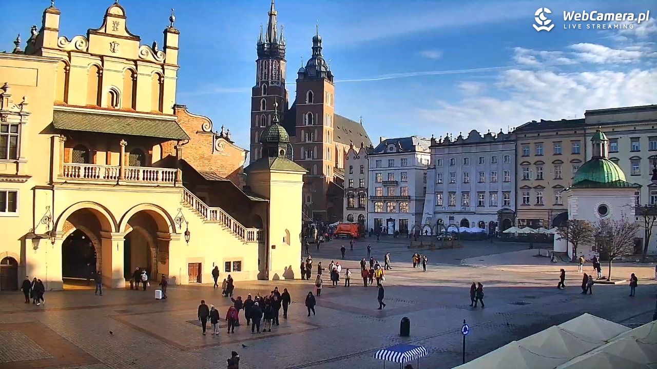 Kraków - widok na Rynek Główny - 18 grudzień 2025, 10:42