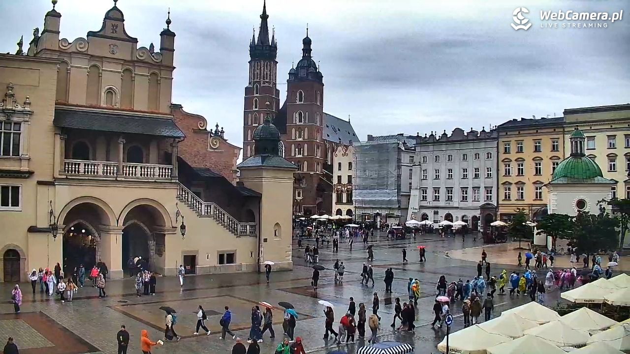 Kraków - widok na Rynek Główny - 10 czerwiec 2026, 14:22