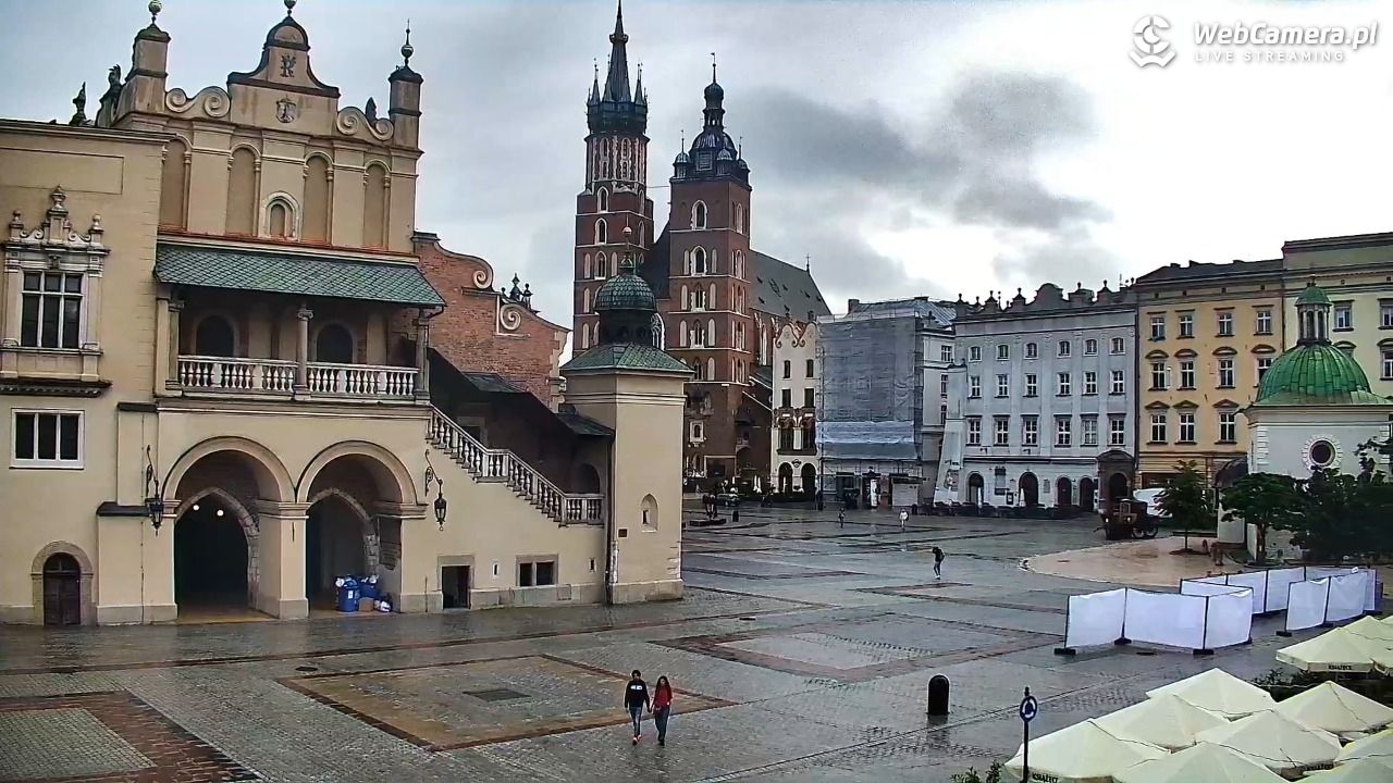 Kraków - widok na Rynek Główny - 13 czerwiec 2026, 07:44
