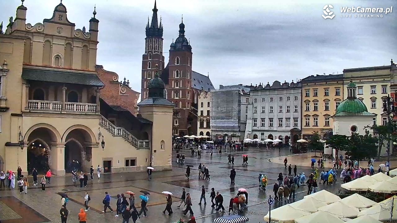 Kraków - widok na Rynek Główny - 10 czerwiec 2026, 14:22