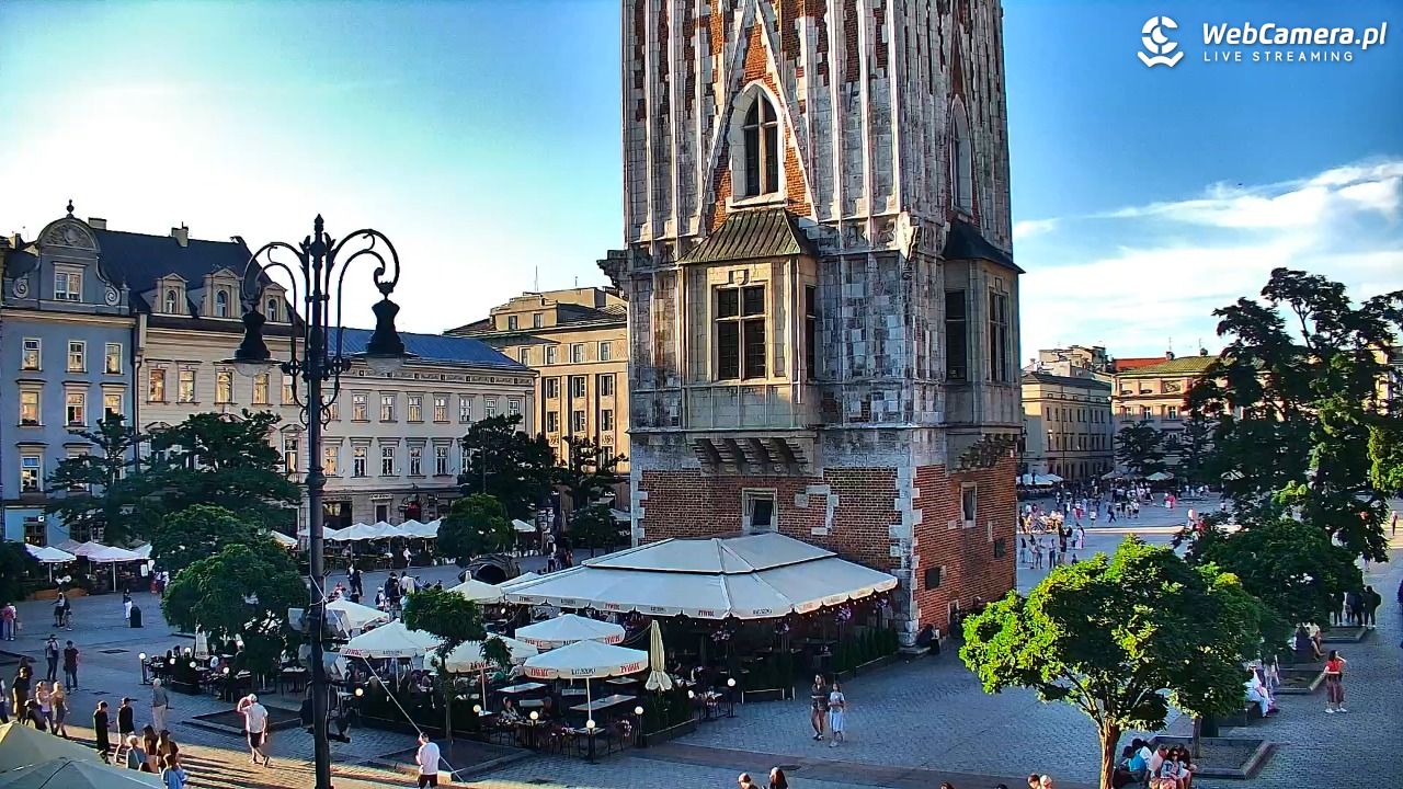 Kraków - widok na Rynek Główny - 28 lipiec 2026, 19:00