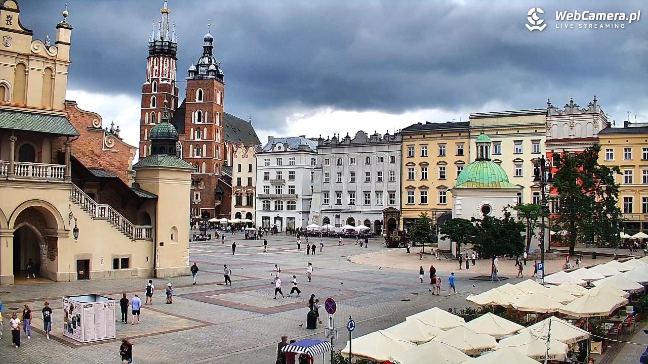 Kraków - widok na Rynek Główny - 28 lipiec 2026, 09:53