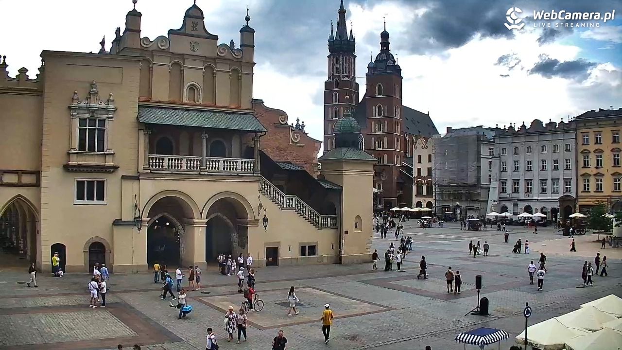 Kraków - widok na Rynek Główny - 03 czerwiec 2026, 15:41