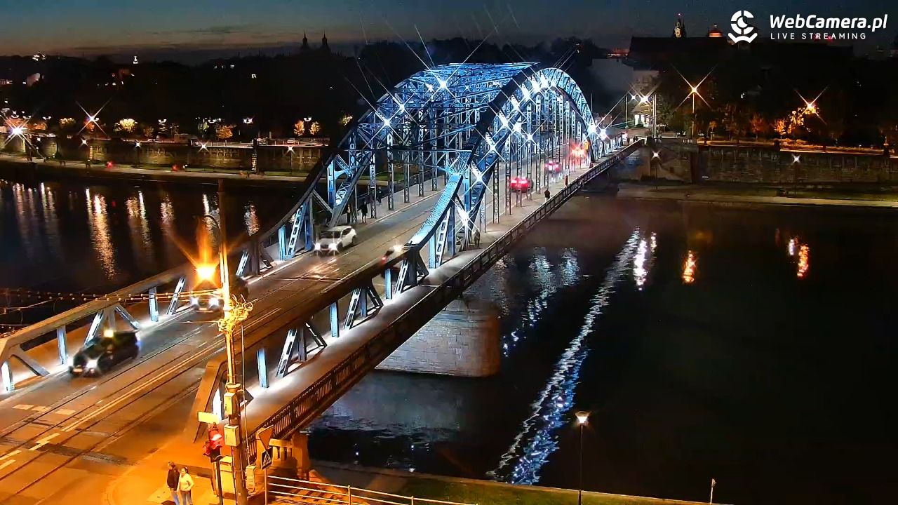 Kraków - widok na Wisłę i Most im. Marszałka Piłsudskiego - 28 wresień 2026, 19:24