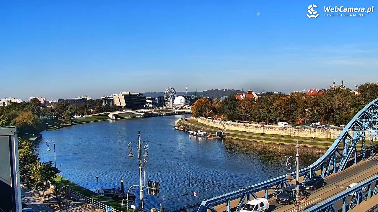 Kraków - widok na Wisłę i Most im. Marszałka Piłsudskiego - 30 wresień 2026, 10:00
