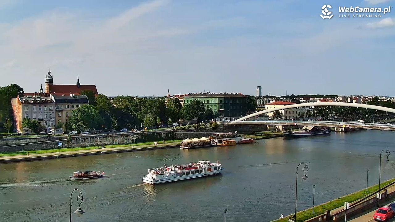 Kraków - widok na Wisłę i Most im. Marszałka Piłsudskiego - 10 czerwiec 2025, 16:48