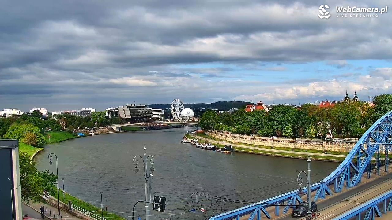 Kraków - widok na Wisłę i Most im. Marszałka Piłsudskiego - 13 maj 2026, 09:00
