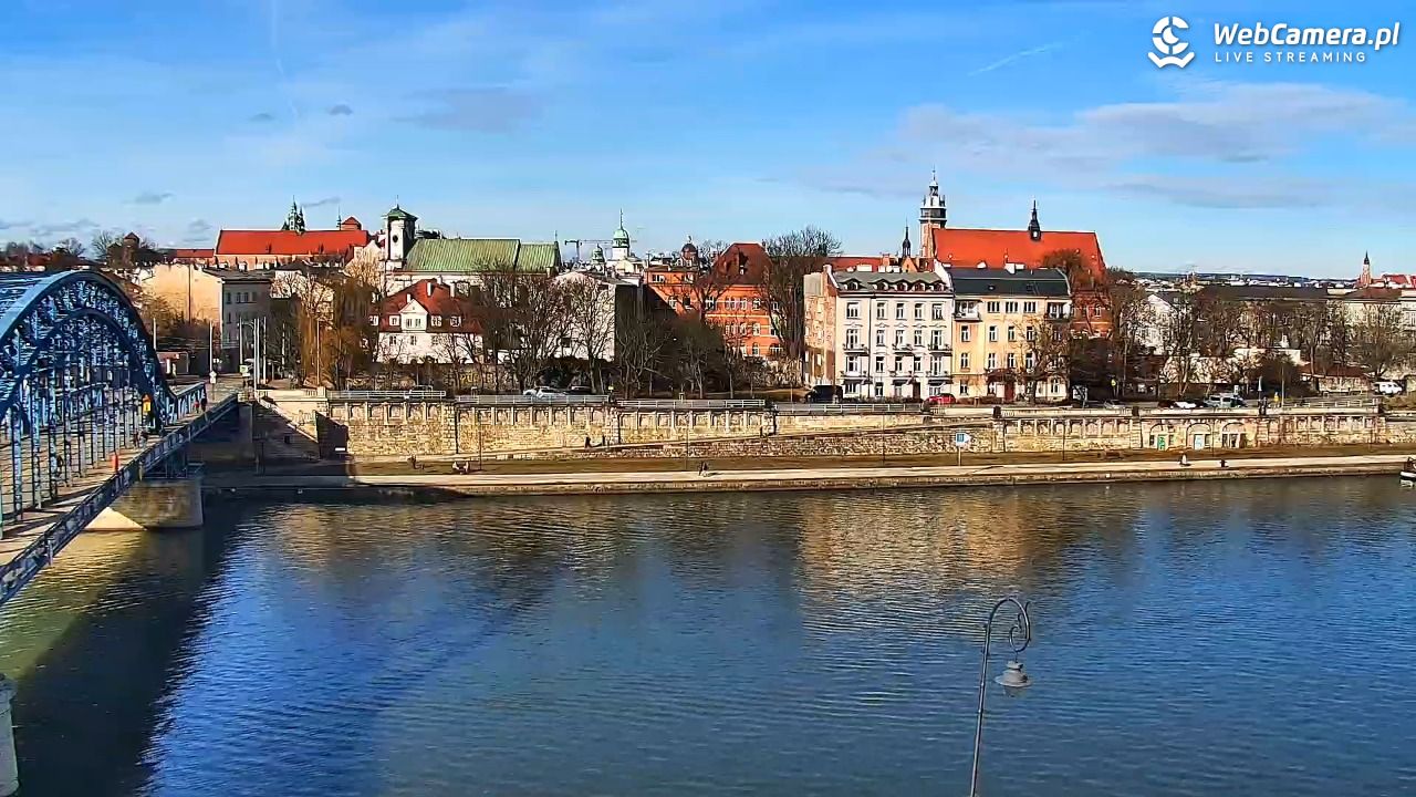 Kraków - widok na Wisłę i Most im. Marszałka Piłsudskiego - 12 luty 2026, 12:57