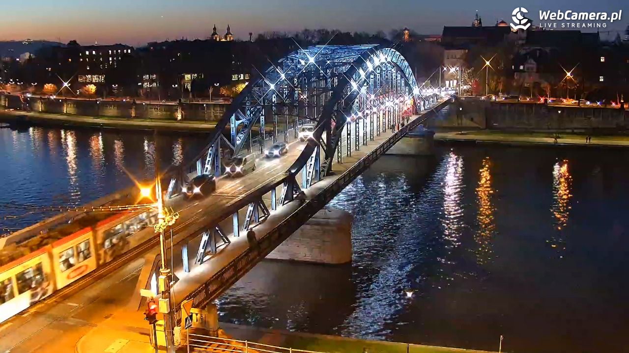Kraków - widok na Wisłę i Most im. Marszałka Piłsudskiego - 06 listopad 2025, 16:52
