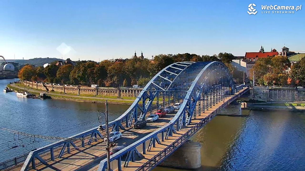 Kraków - widok na Wisłę i Most im. Marszałka Piłsudskiego - 28 wresień 2026, 16:07