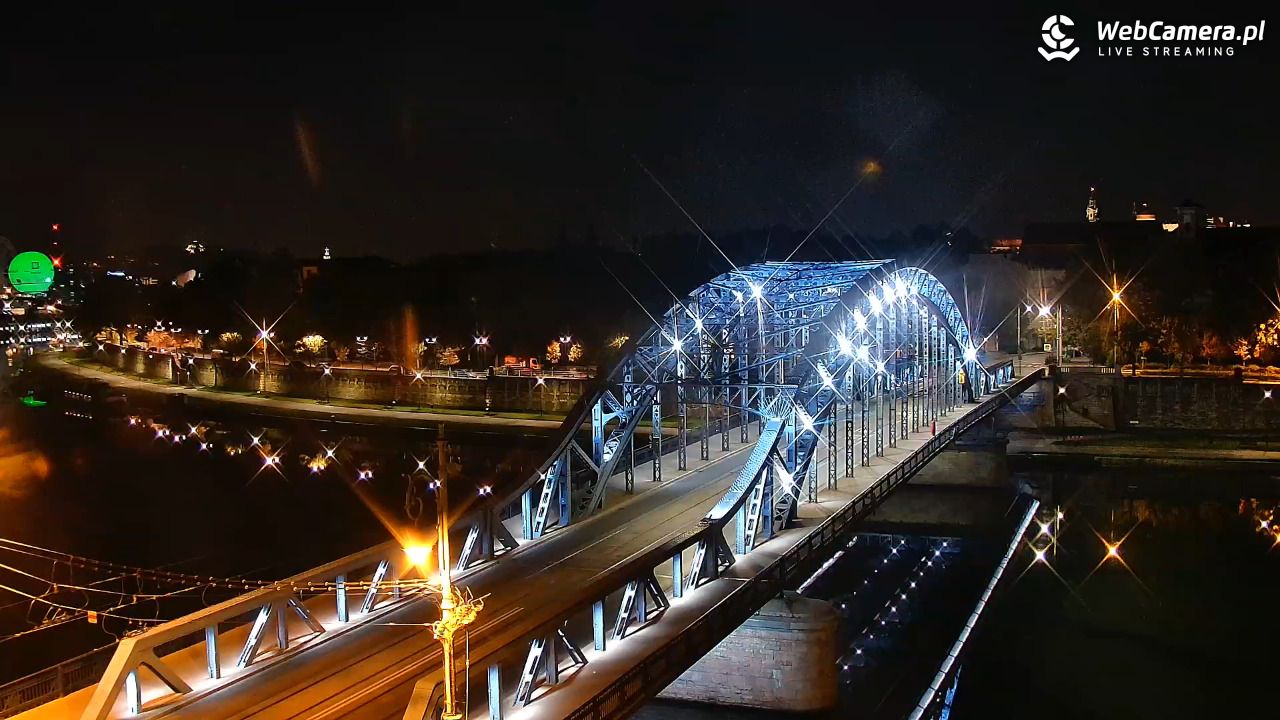 Kraków - widok na Wisłę i Most im. Marszałka Piłsudskiego - 02 październik 2026, 02:02