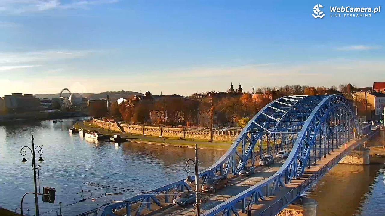 Kraków - widok na Wisłę i Most im. Marszałka Piłsudskiego - 04 listopad 2025, 15:00