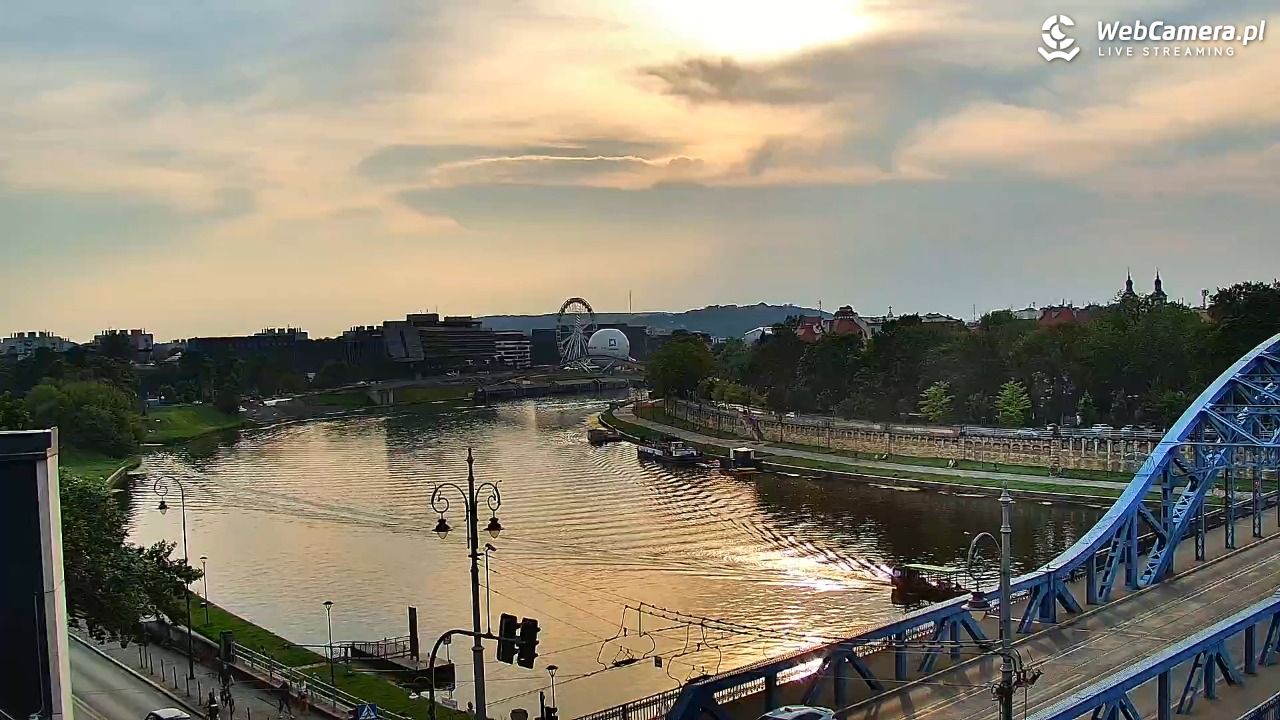 Kraków - widok na Wisłę i Most im. Marszałka Piłsudskiego - 29 czerwiec 2026, 19:00