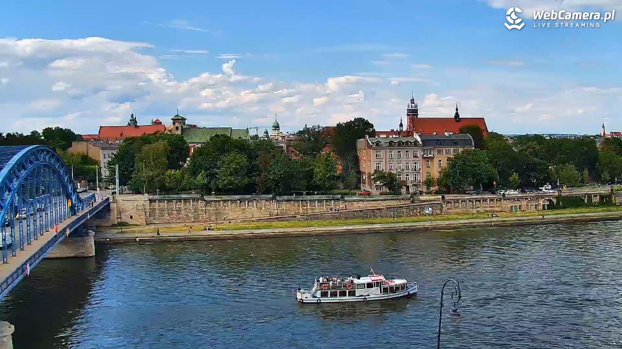 Kraków - widok na Wisłę i Most im. Marszałka Piłsudskiego - 12 lipiec 2025, 15:20